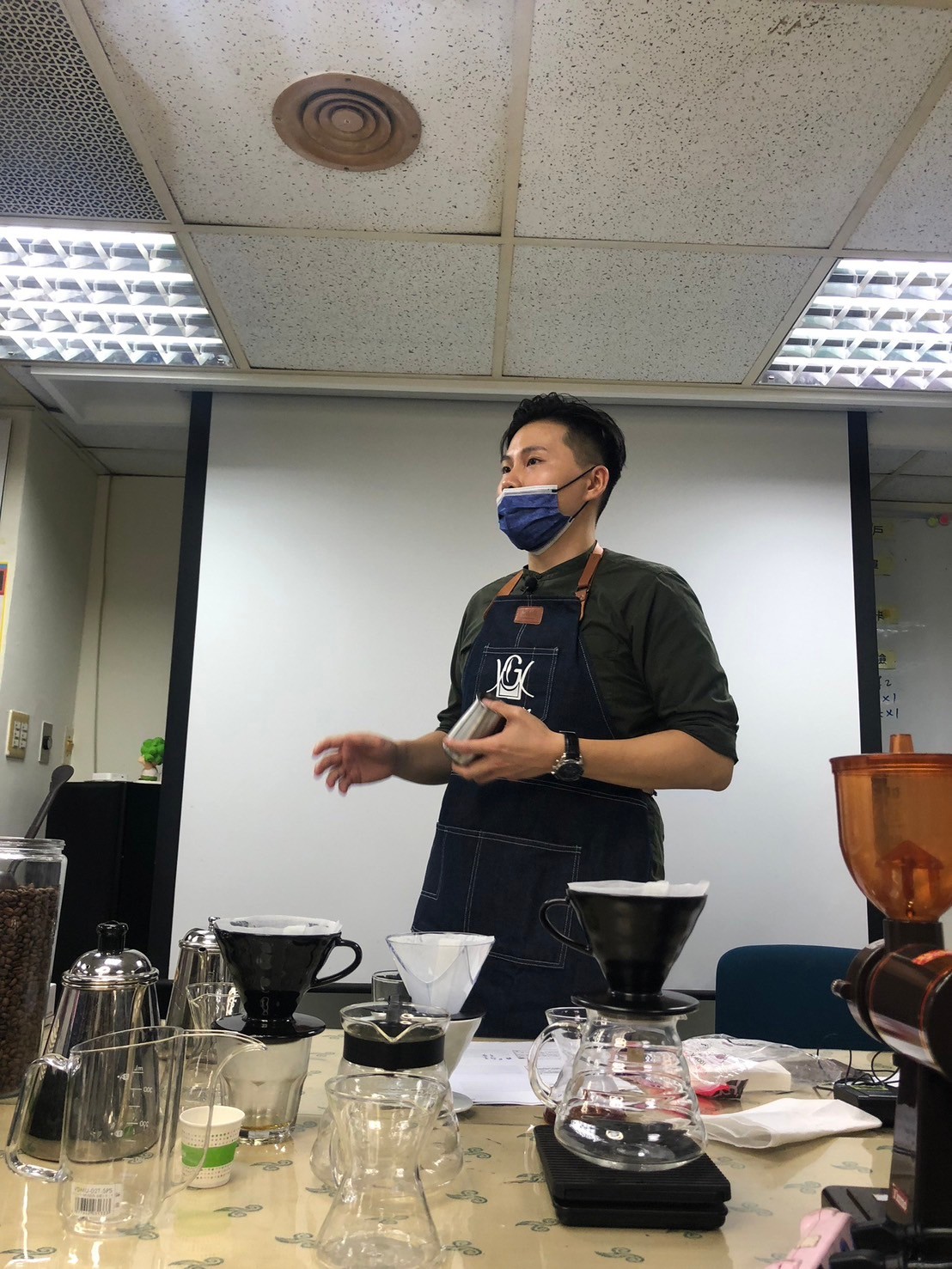 宸酌咖啡課程教學現場