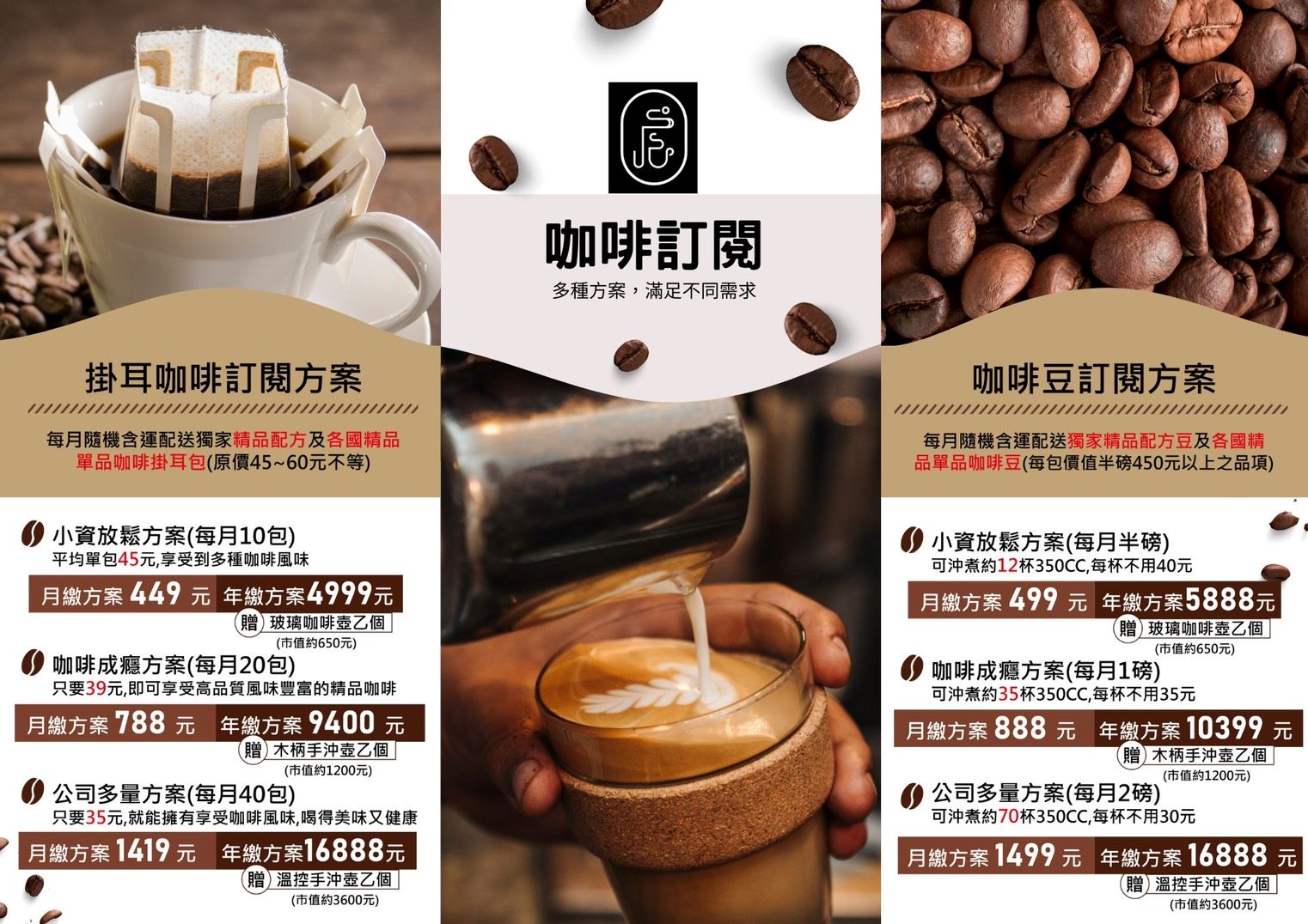 精品咖啡,咖啡到會服務,咖啡訂閱,咖啡禮盒推薦,咖啡講座,咖啡研習課程,咖啡服務推薦